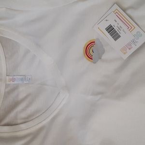 New Lularoe Christy T XS . White Rainbow 🌈 ☁️